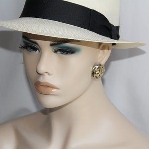 John Hardy 18k Gold Sterling Cross Dome Earrings